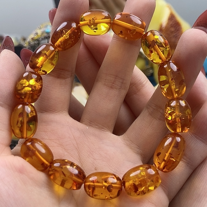 琥珀手链未镶嵌手串