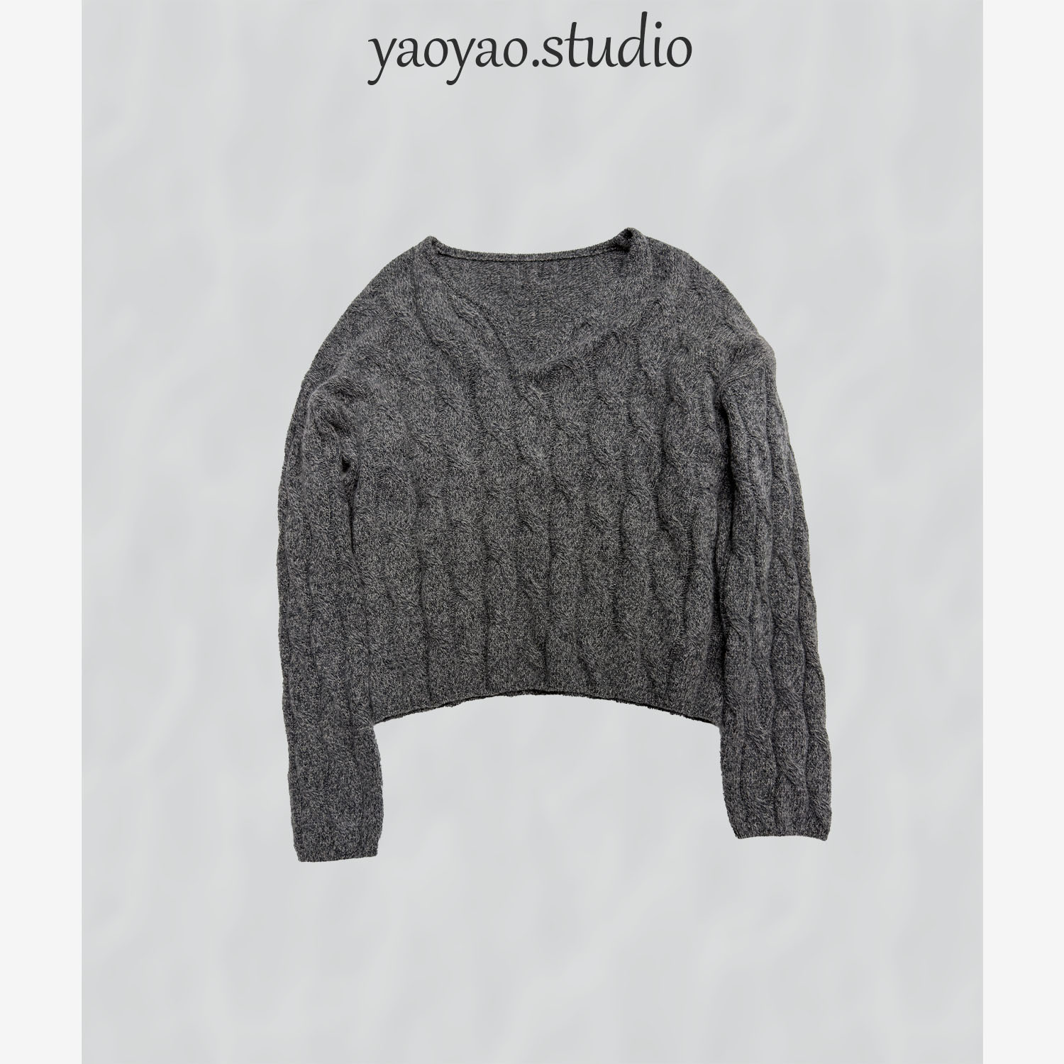 【瑶瑶】秋冬新款上新时尚休闲百搭减龄正肩针织衫YY12836