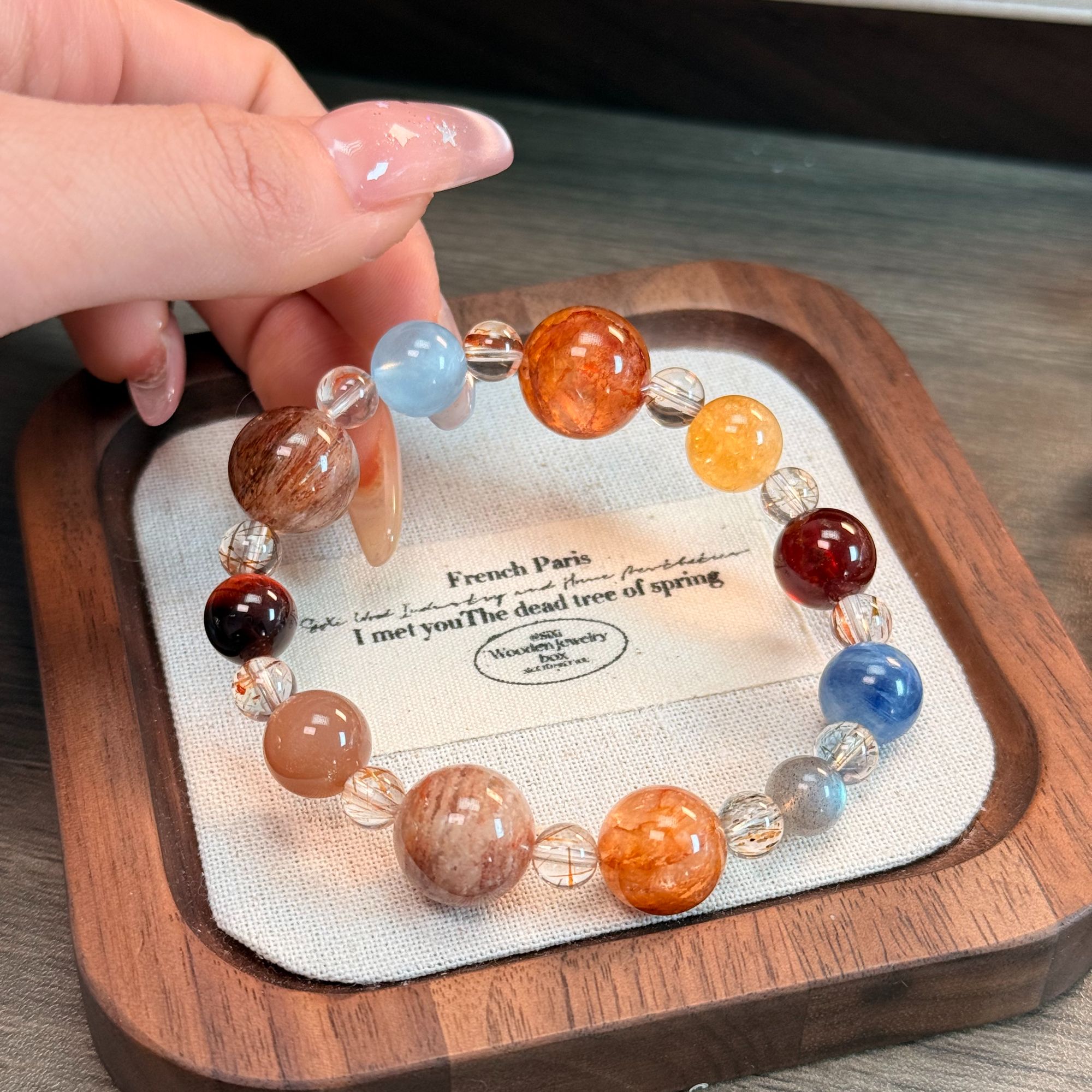 预售【行星】A047-黑金超多宝手串多样性发一