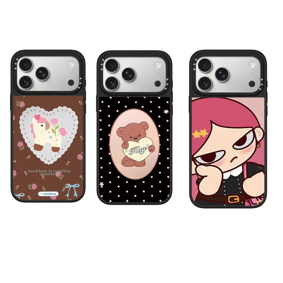 【磨砂黑框】C家ins风星星熊适用苹果iPhone17/16/15/pro/max手机壳