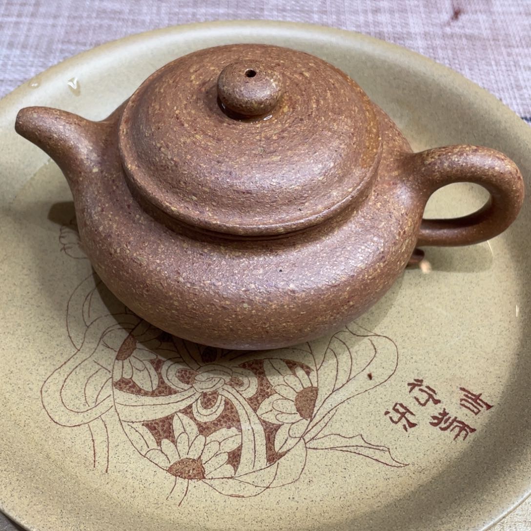 紫砂茶壶李*宜兴紫砂原矿紫砂壶