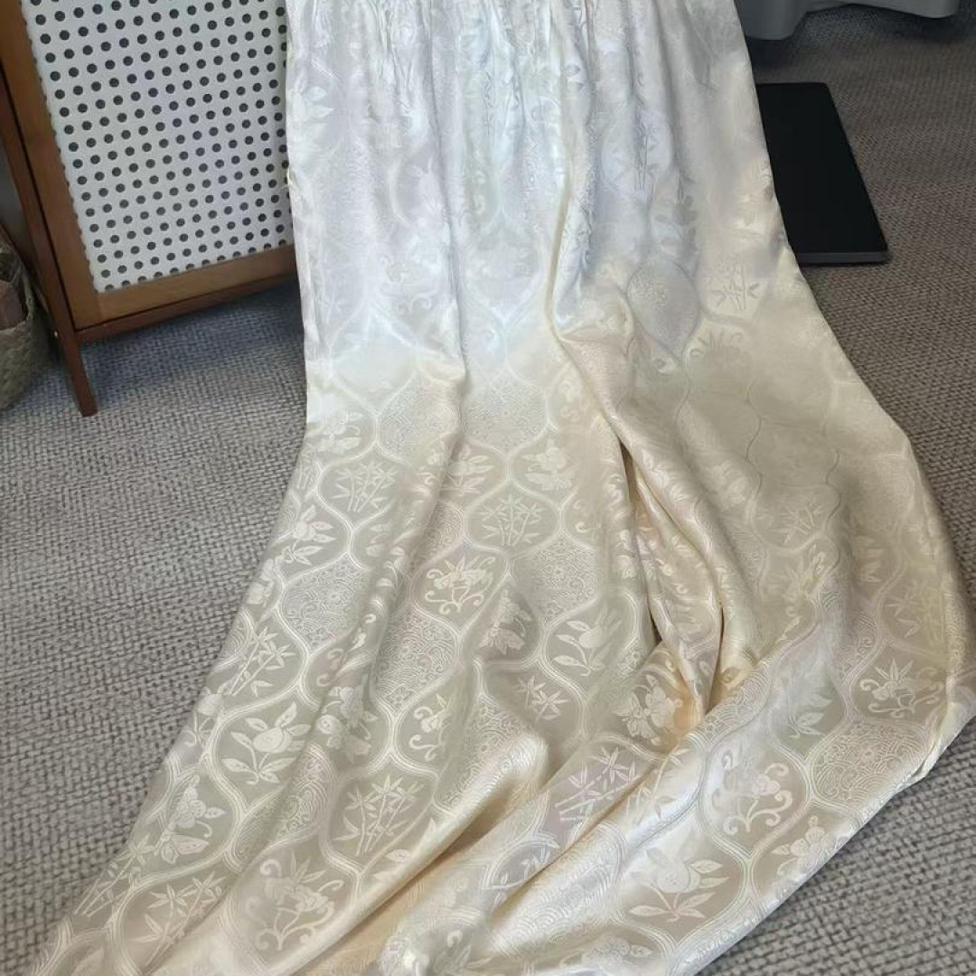 809国风新中式休闲百搭提花唐装阔腿裤