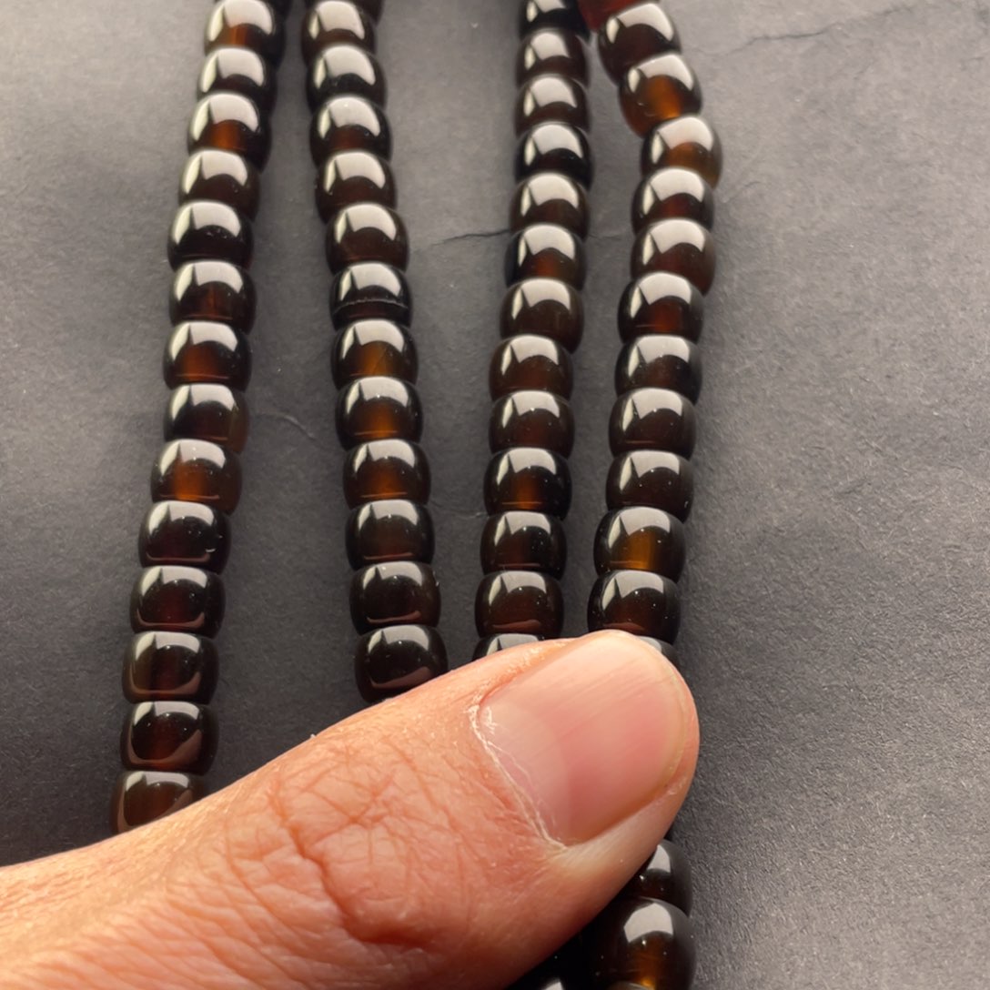 石英质玉黄蜡石树化链子未镶嵌江**石