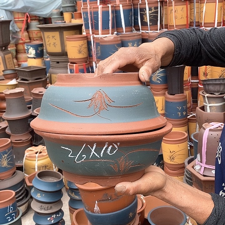 紫砂花盆紫砂花盆