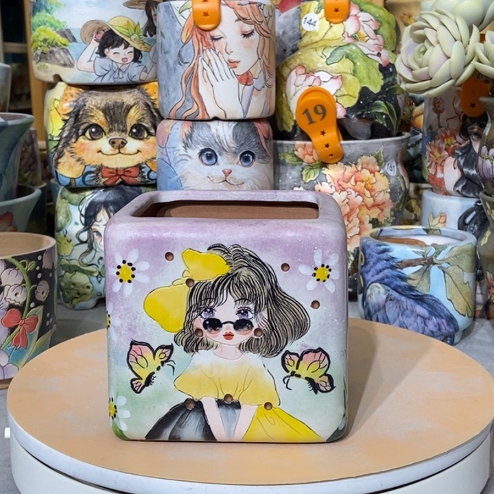 红陶景德镇艺术手绘作品