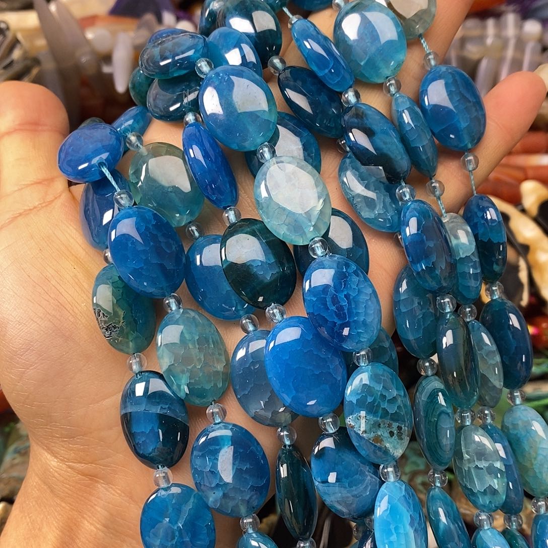 玛瑙/玉髓未镶嵌珠宝半成品玛瑙片片一条