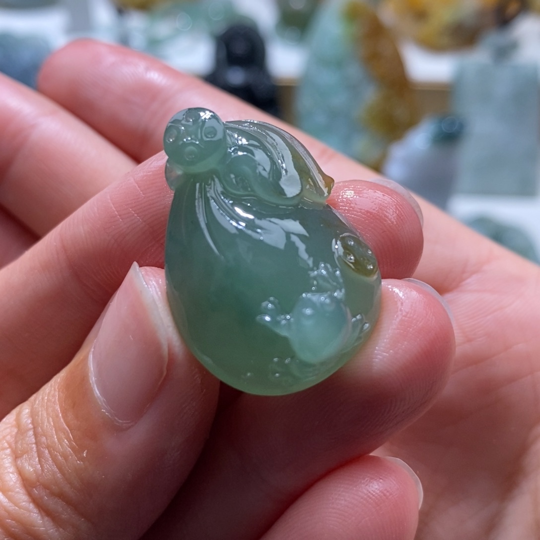 定制翡翠未镶嵌钱袋子