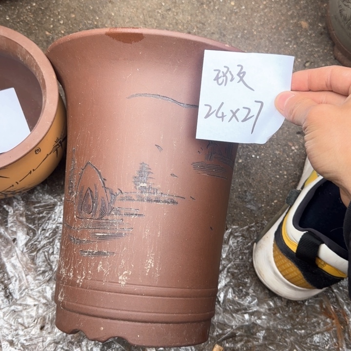 紫砂花盆特价清仓