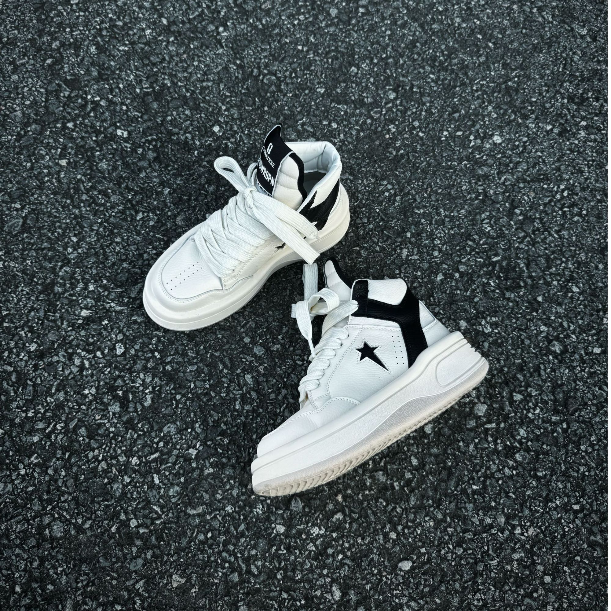 Ro联名款厚底增高男女同款轻奢欧美风休闲百搭潮鞋高帮时尚情侣鞋