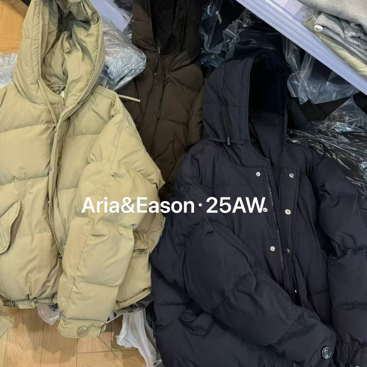 Aria&Eason泡菜冬季新款连帽厚实女款羽绒服多色no退no换