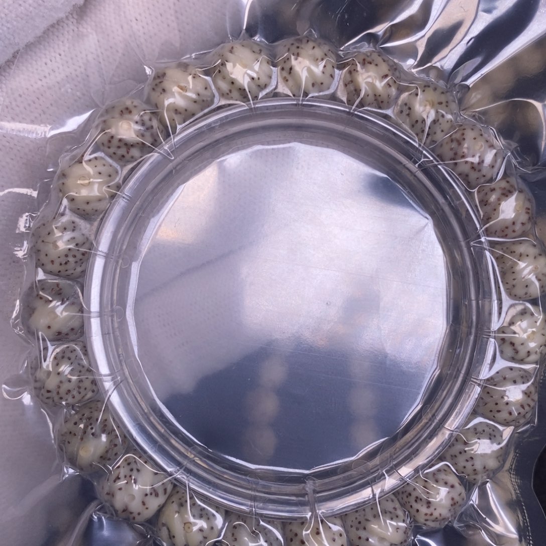吊坠星月菩提月留白扭转桶珠单圈10*9