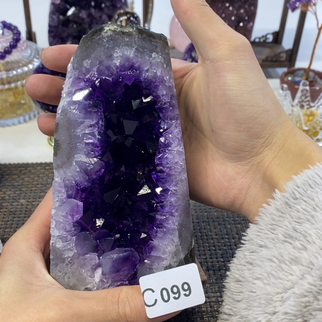 紫晶摆件摆件未镶嵌