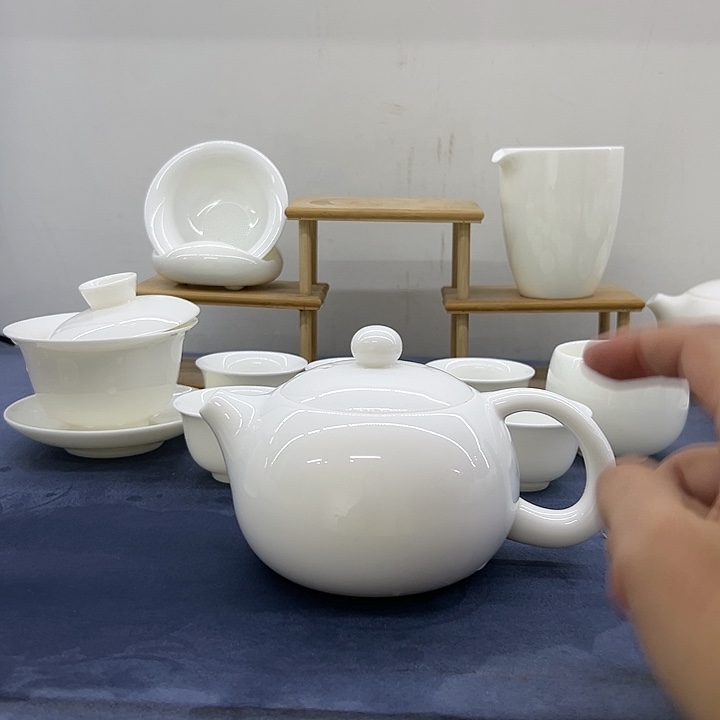 德化白瓷300毫升大壶套装