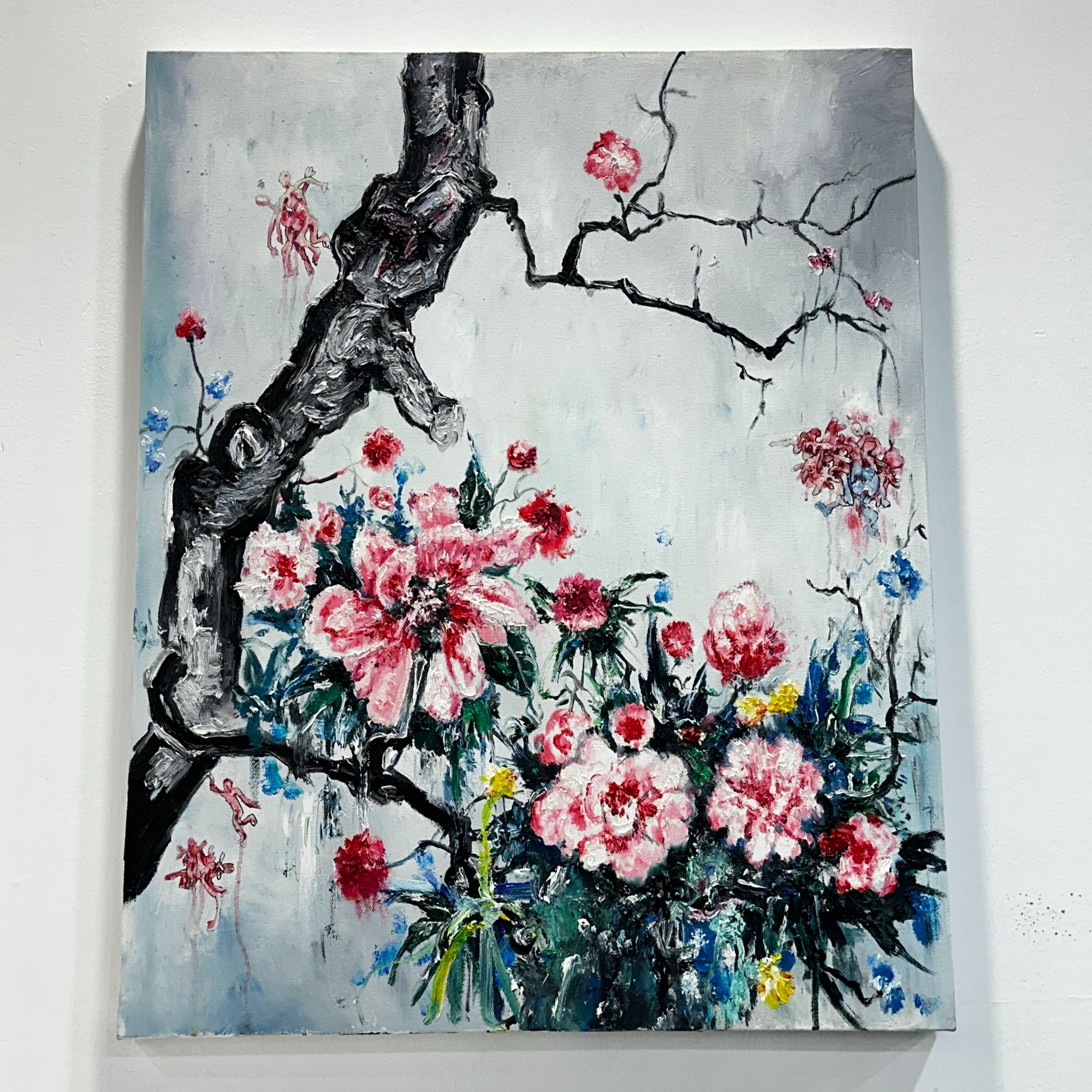 华庆作品《传统风格的练习》80*100cm原作油画收藏作品