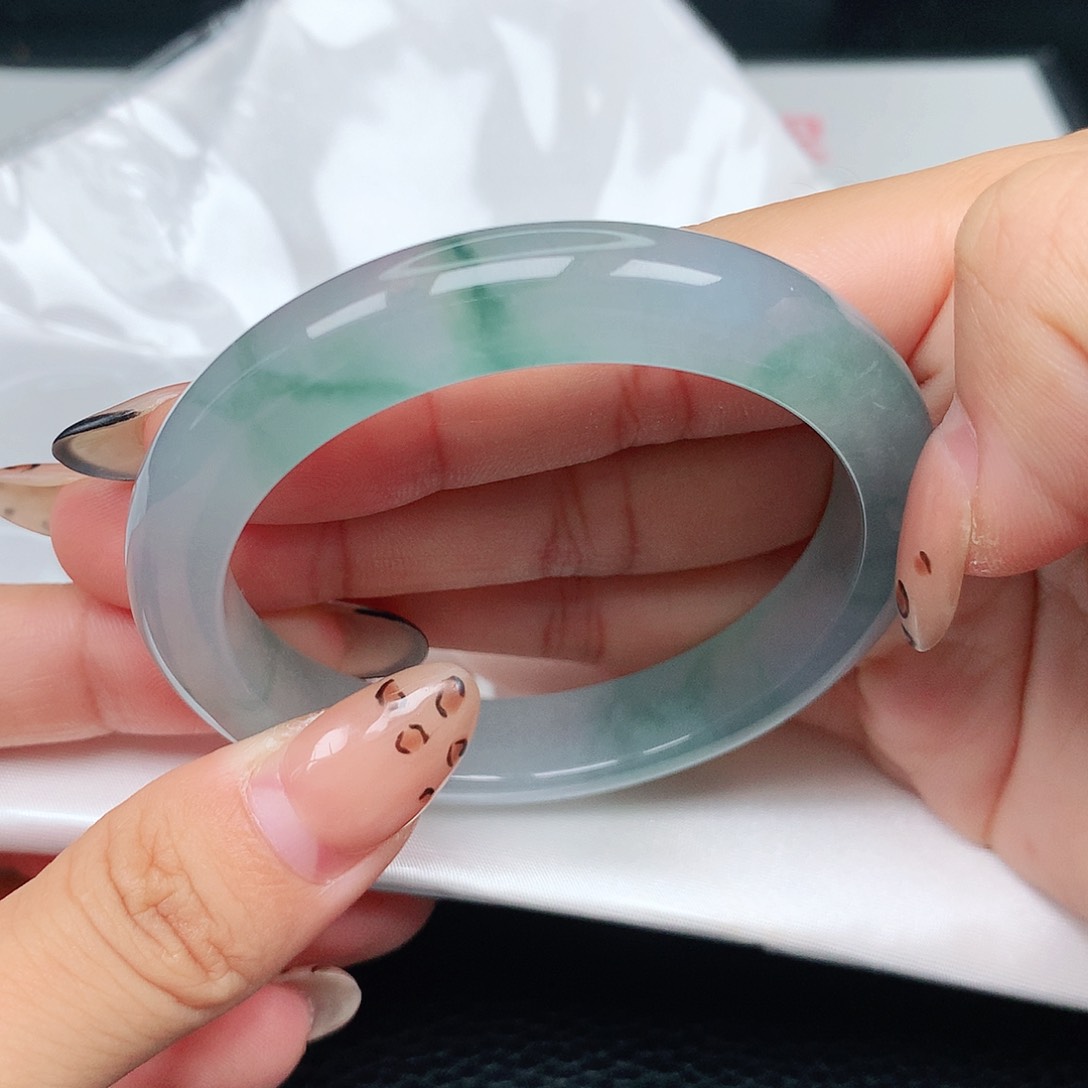 未镶嵌手镯翡翠冰蓝13