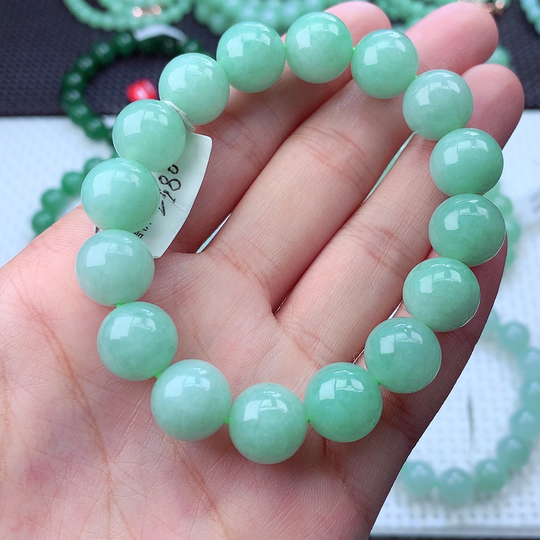 翡翠未镶嵌毛衣链卡12.3