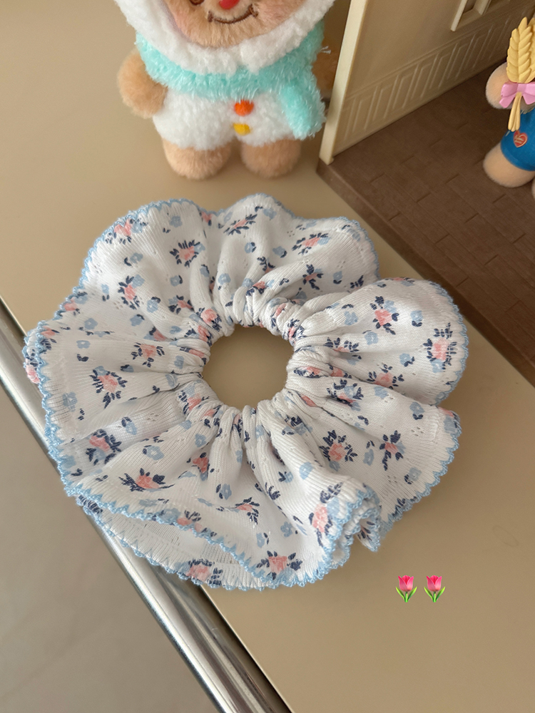 【双层花芽】碎花大号大肠发圈3021