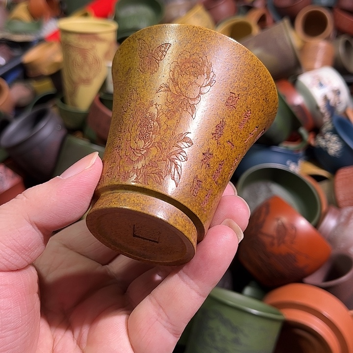 紫砂茶杯全手工紫砂主人杯