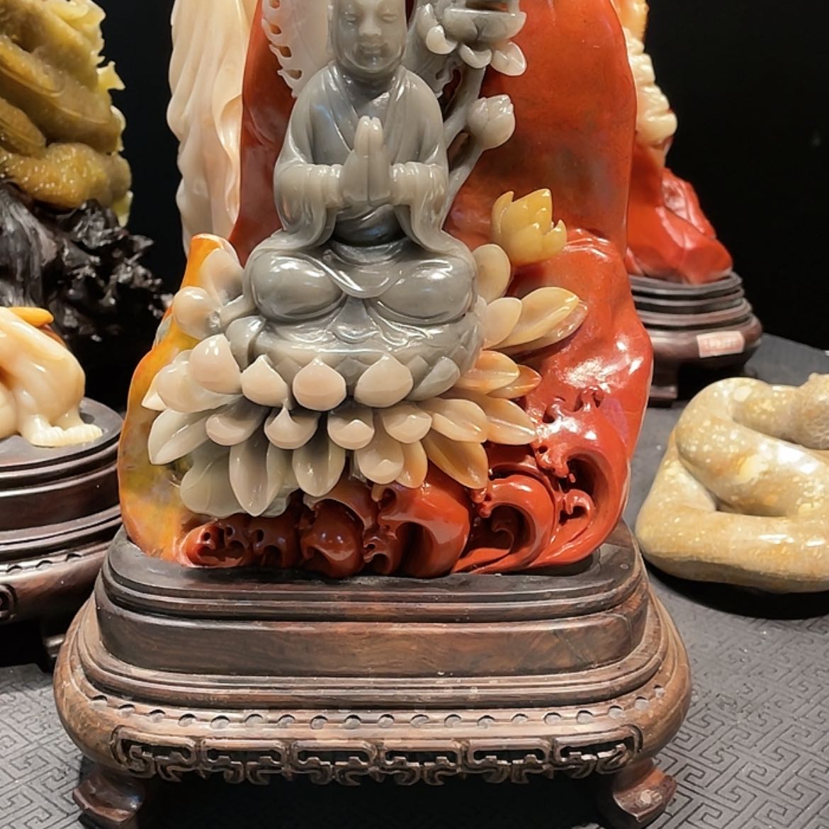 【闪购商品】寿山石用****4悟道摆件工艺品