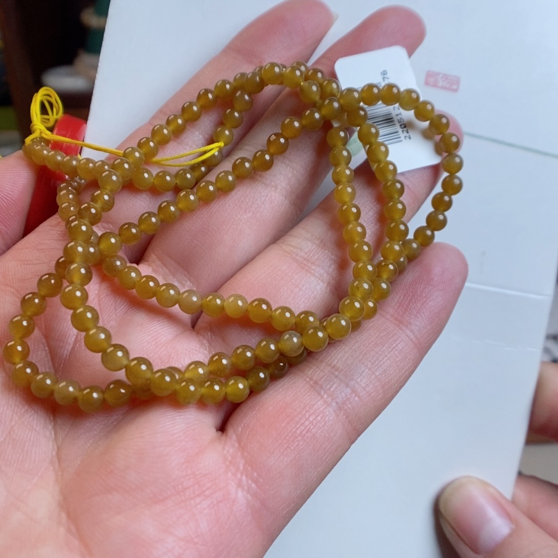 和田玉手链未镶嵌金山