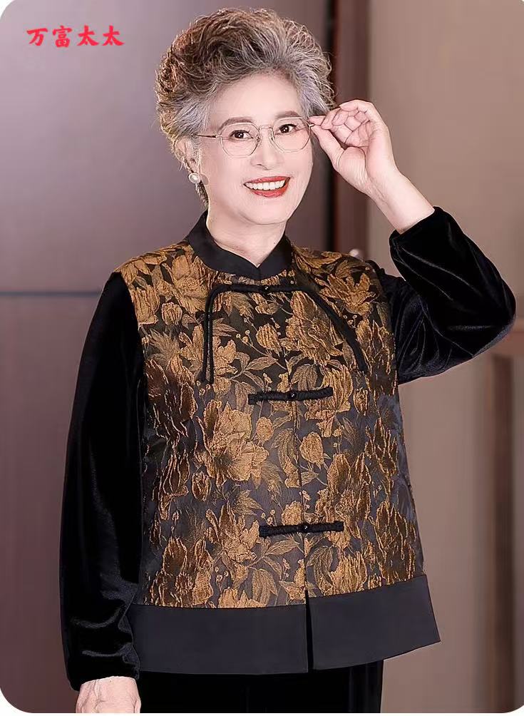 万富太太国风马甲秋季中式复古