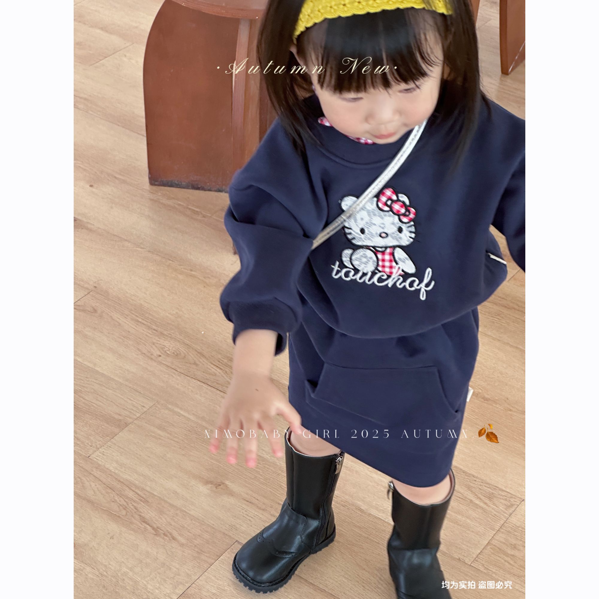 NIMO【kitty酱】韩版秋季新款宝宝时尚百搭亲肤透气外穿套装