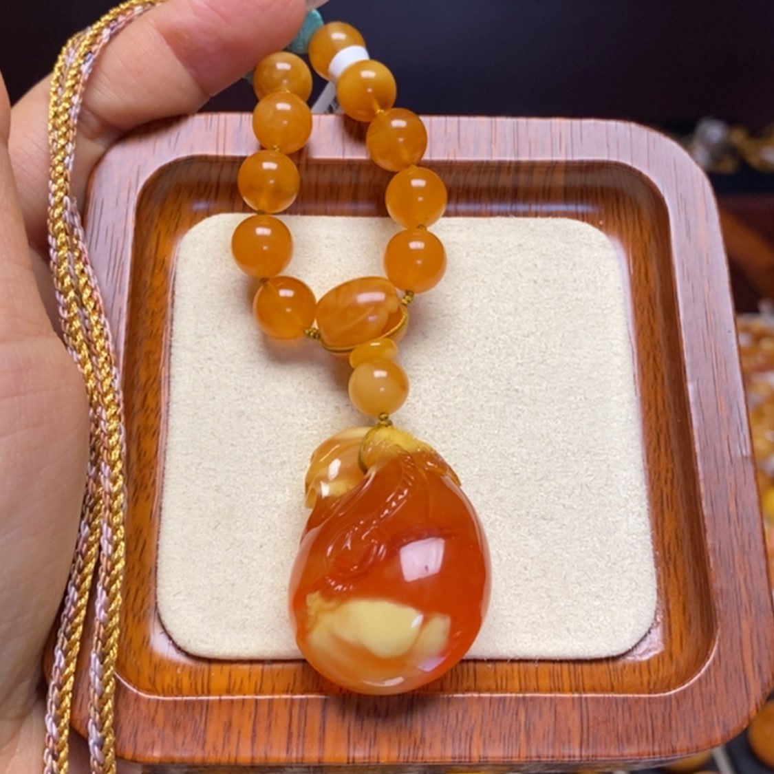 【闪购商品】蜜蜡颈饰未镶嵌项链