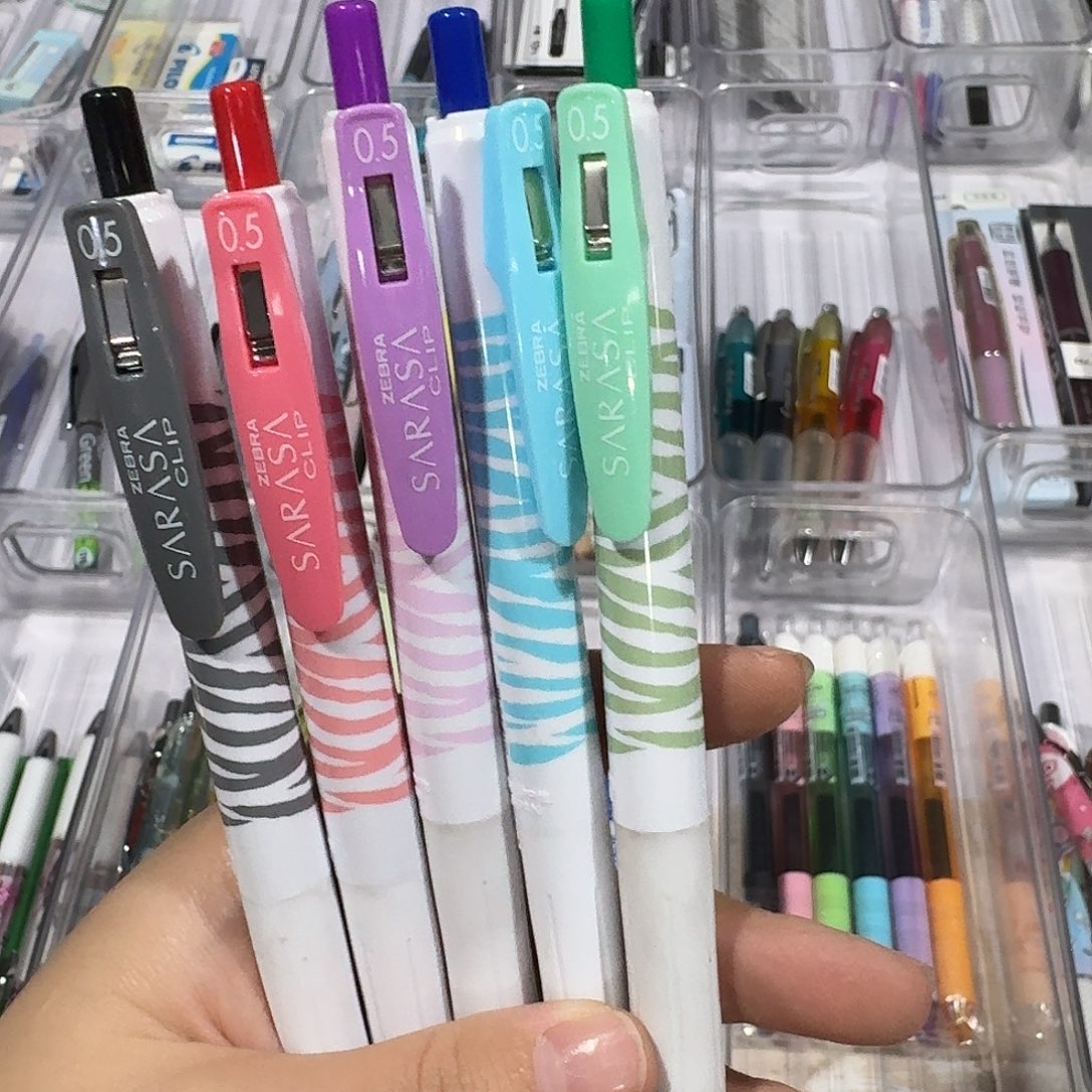 便携式斑马中性笔五只