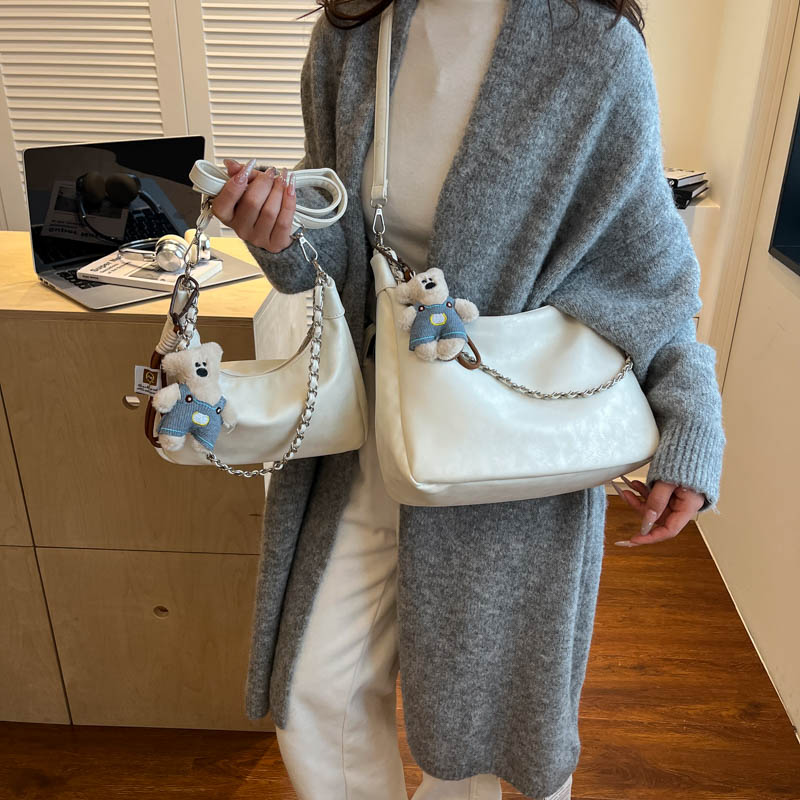 简约时尚大容量链条包2025新款百搭托特包斜挎包ins洋气小众