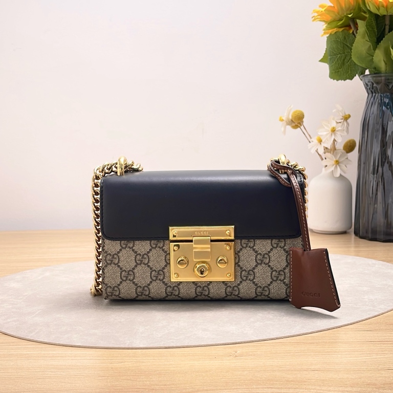 95新 GUCCI/古驰 【九筒奢品】Padlock月光宝盒 /单肩包/5508