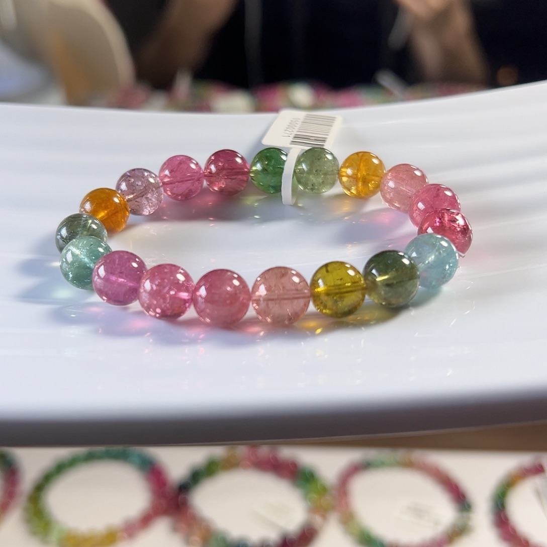 碧玺手链未镶嵌彩虹9.7mm