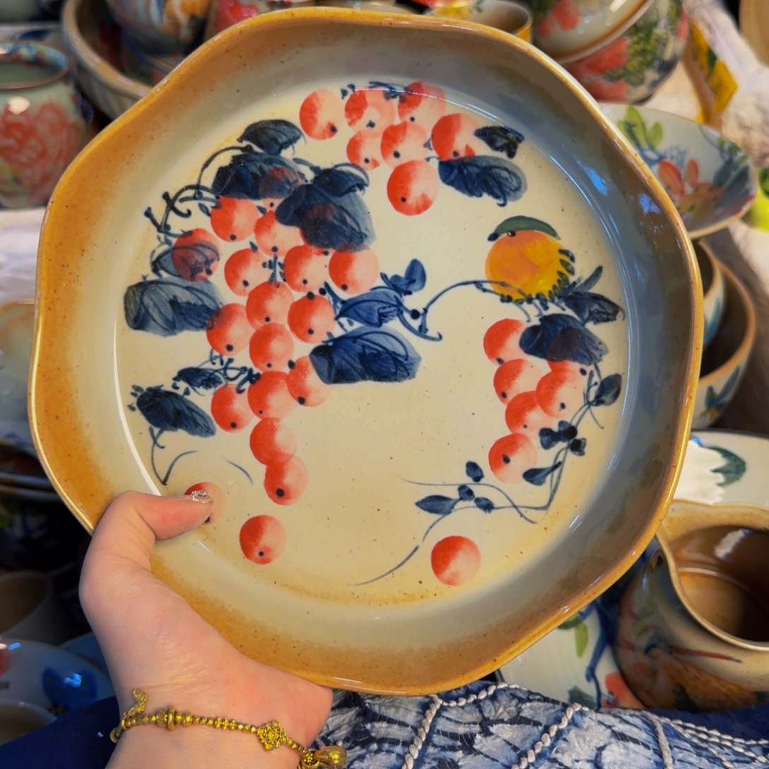 瓷片景德镇陶瓷手工手绘