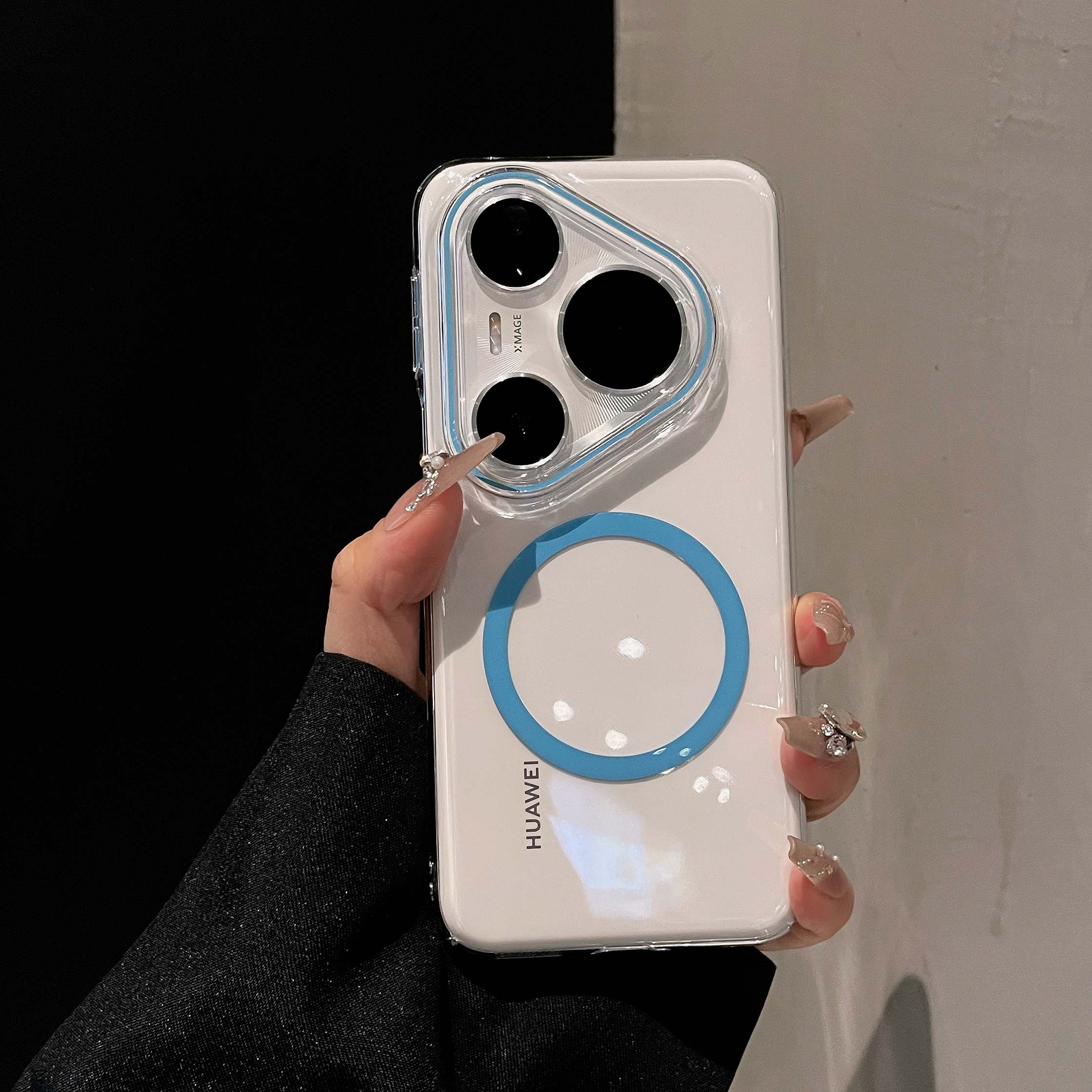 适用于华为pura80/70Pro手机壳新款P80ultra透明夜光磁吸超薄防摔