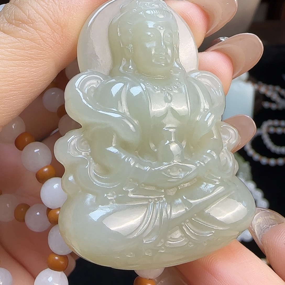 和田玉未镶嵌颈饰定制发货