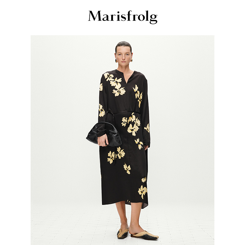【新能量裙像】Marisfrolg/玛丝菲尔时尚气质优雅连衣裙ACFZ10306