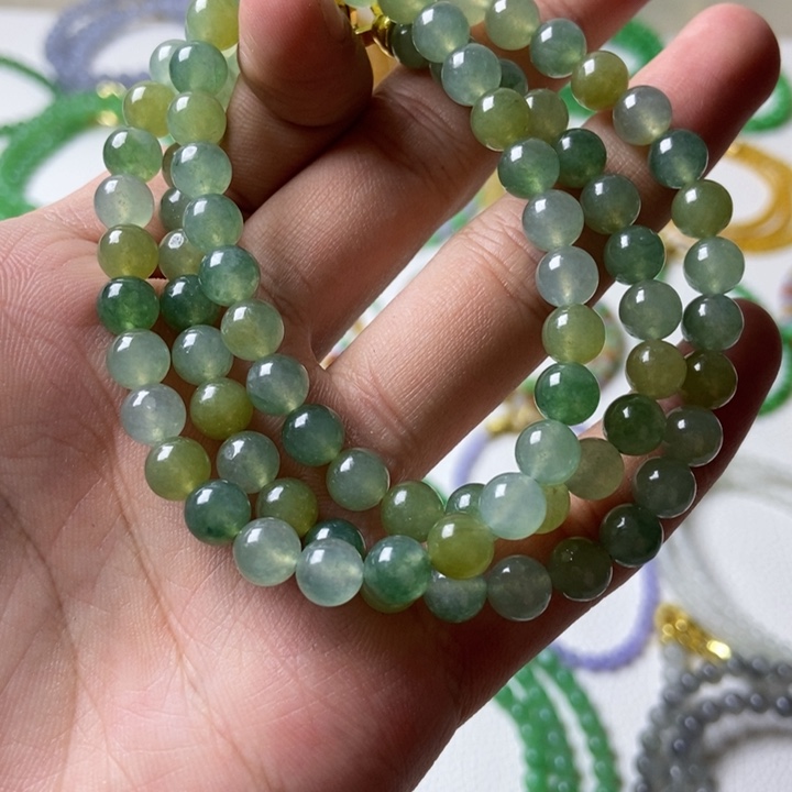 定制翡翠未镶嵌缅甸翡翠A货卡6.8