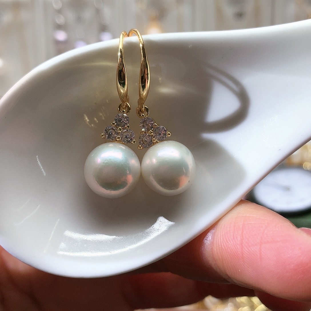 淡水珍珠耳饰未镶嵌