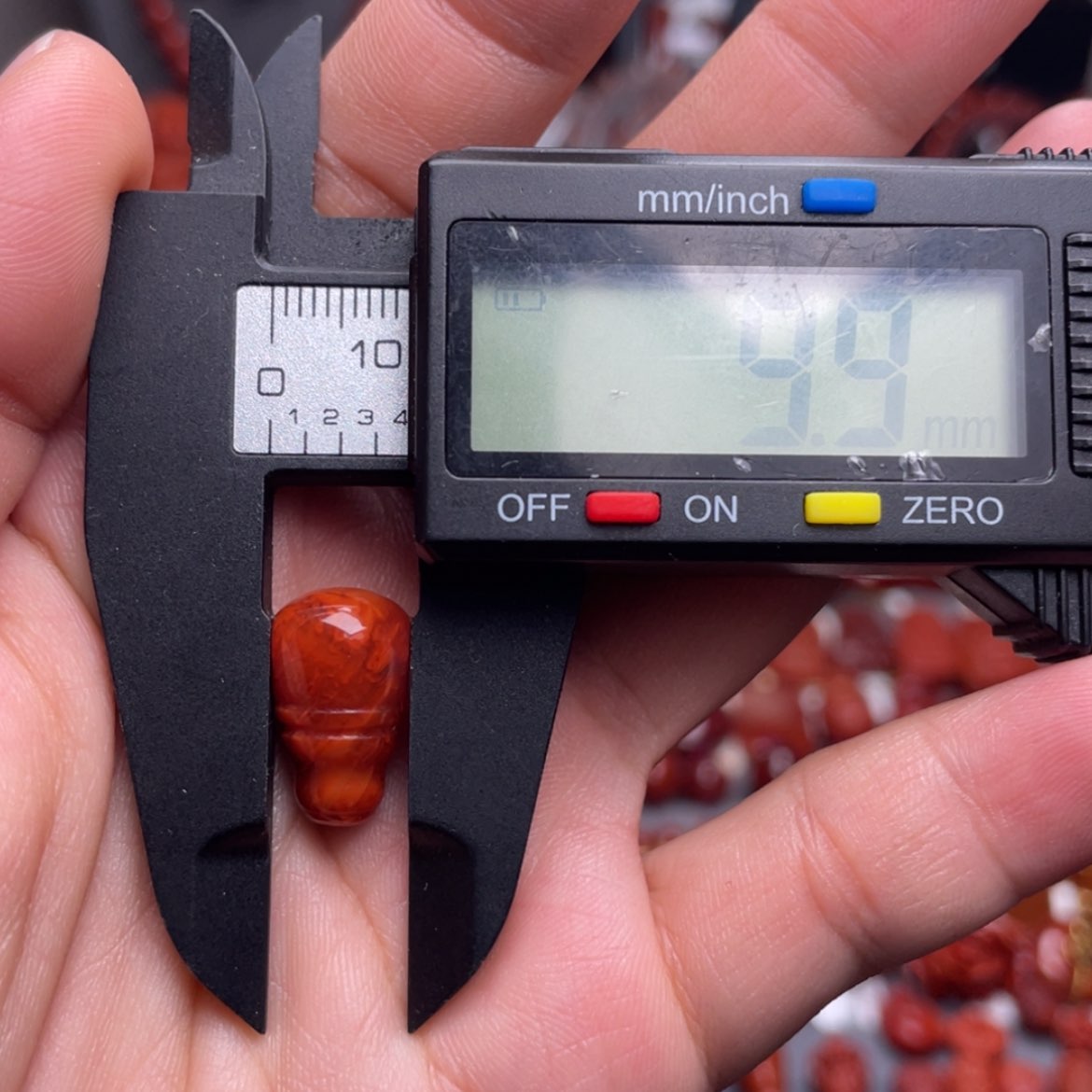 【闪购商品】未镶嵌火焰纹三通9.9m南红玛瑙用****2