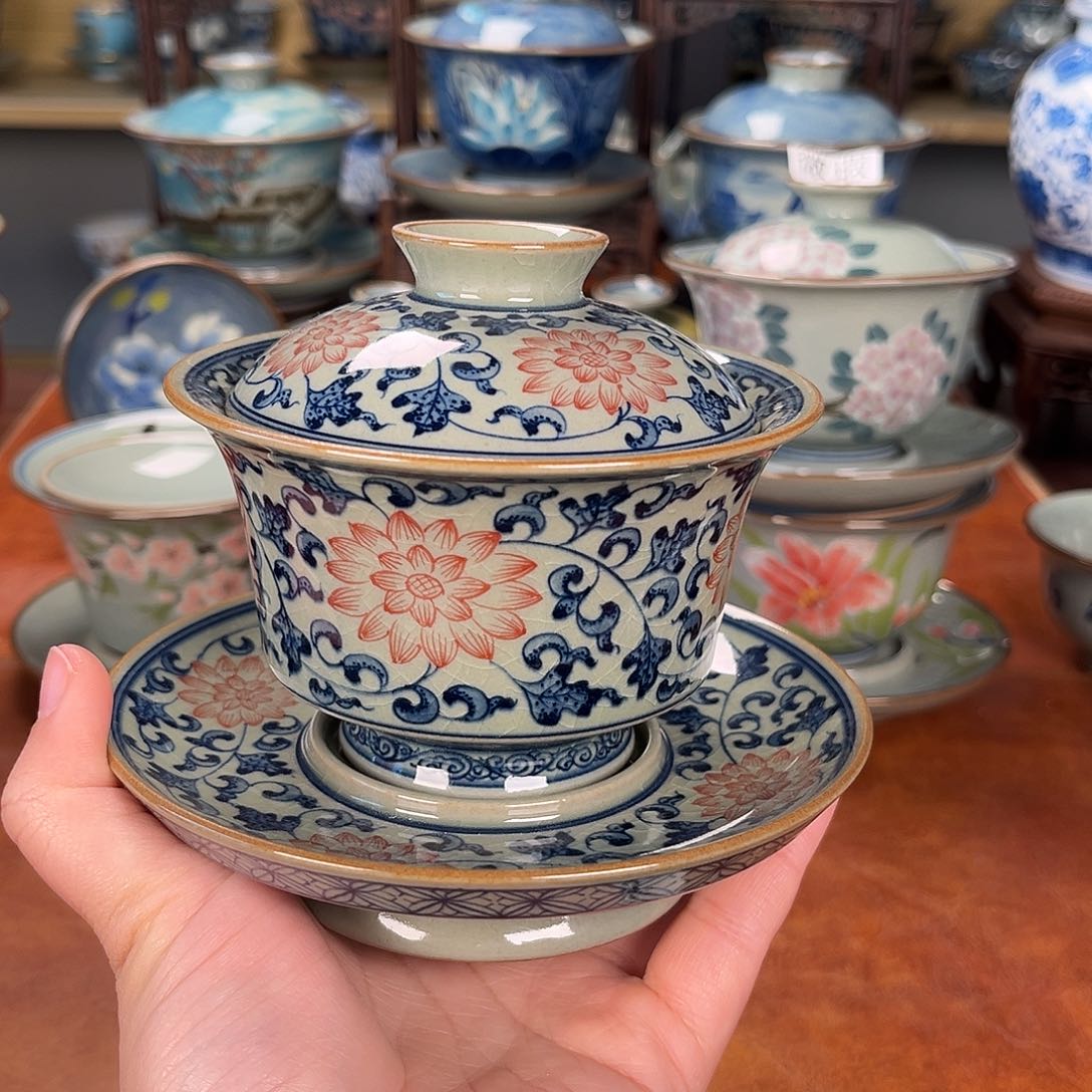 杯盖碗景德镇陶瓷