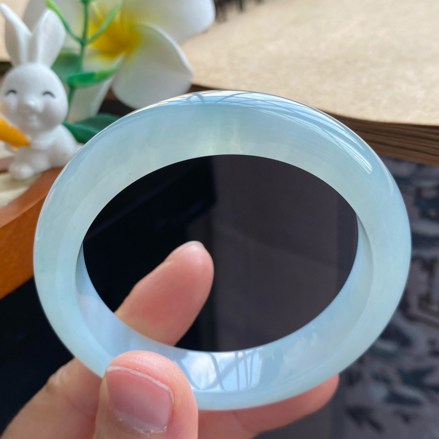 04.03批冰浅晴水果冻镯2638号53.1-12.6-8.3天然翡翠