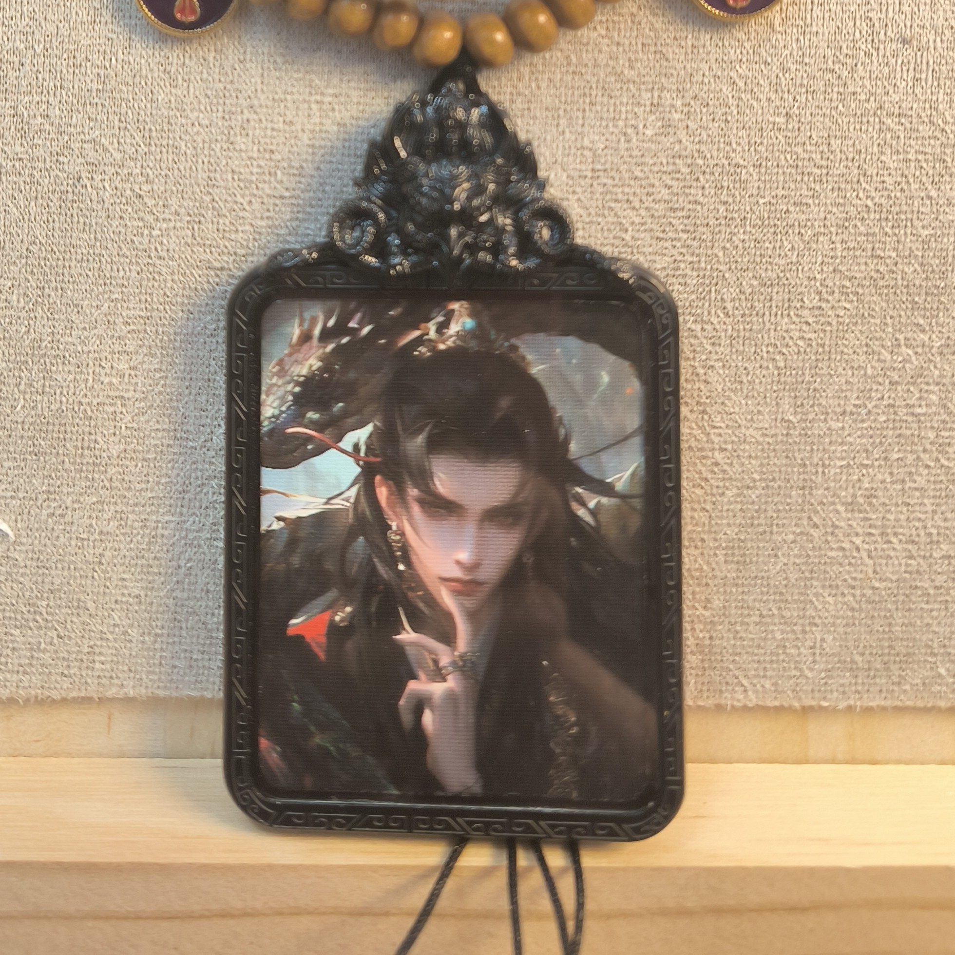 锌合金棉绳项链 唐卡绳子网红同款项链（单面）