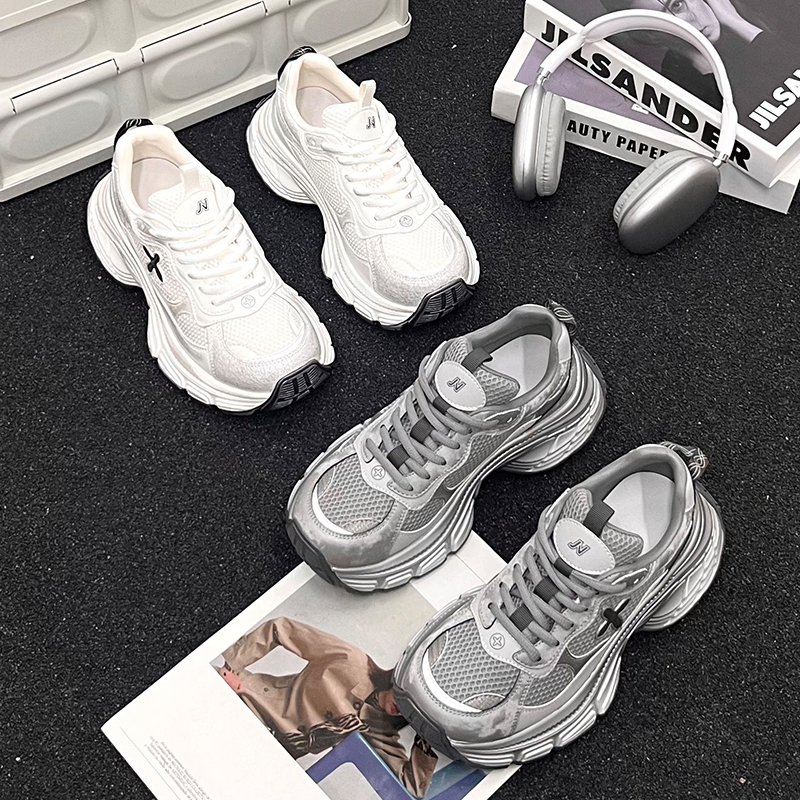  【唯品专属】123-11春季新款厚底老爹鞋时尚百搭休闲运动鞋