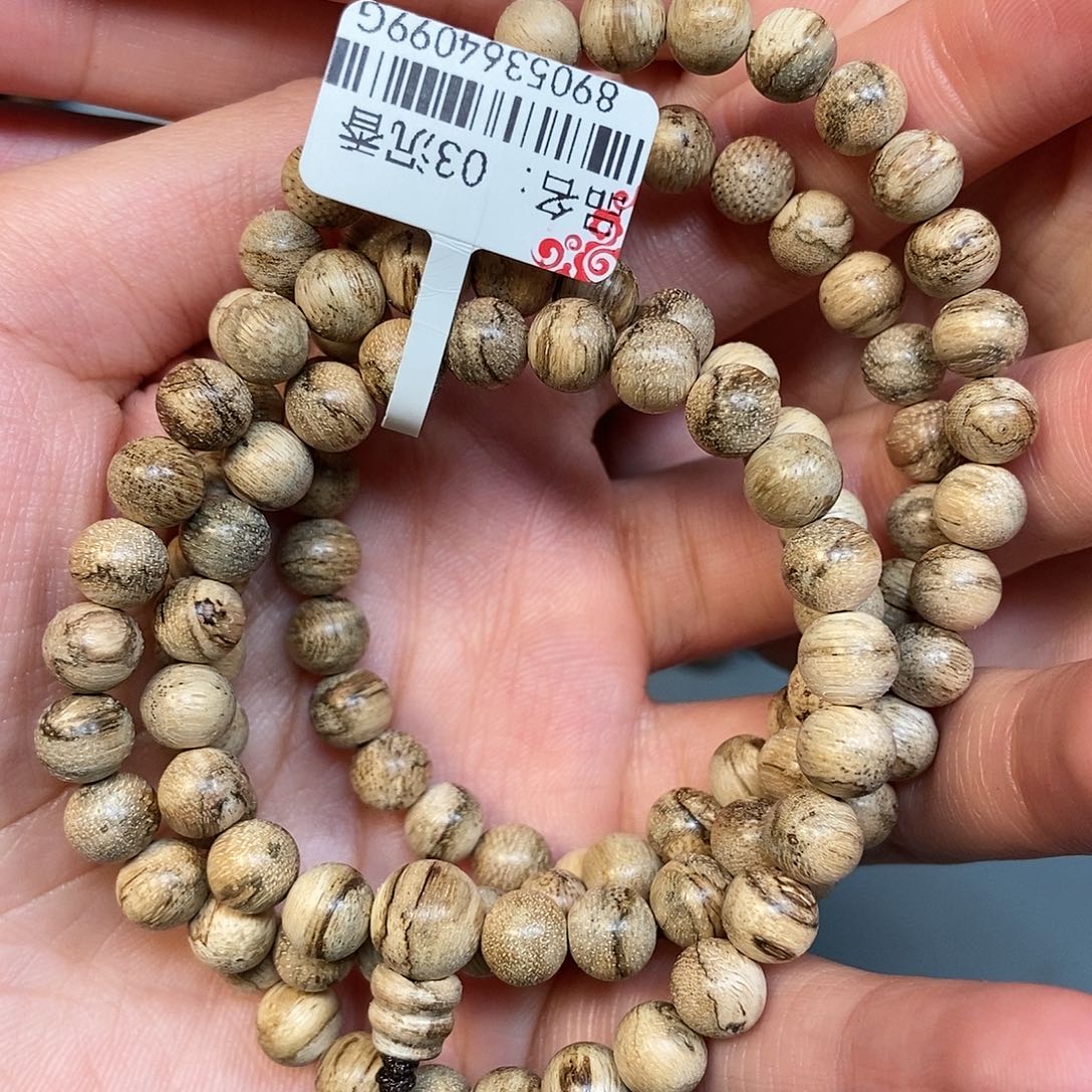 沉香手串天然野达拉干0.7，12克，03