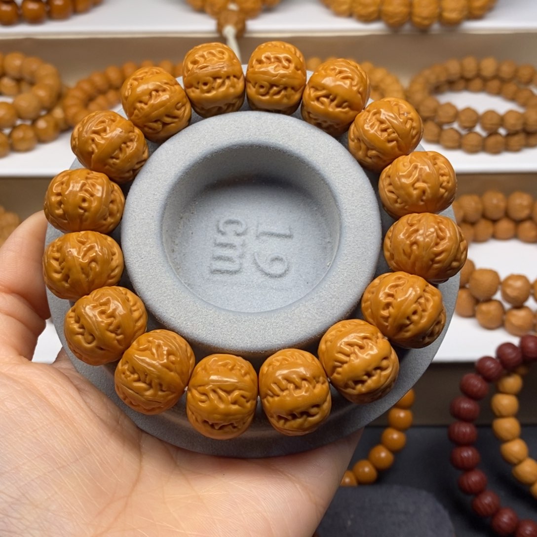 【闪购商品】猴头核桃手串矮壮粗筋八棱18.7mm