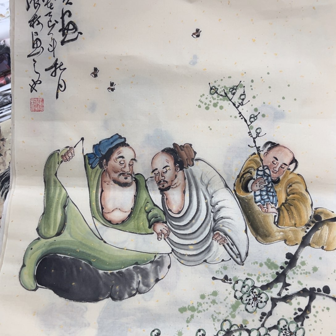 国画纯手绘字画宣纸