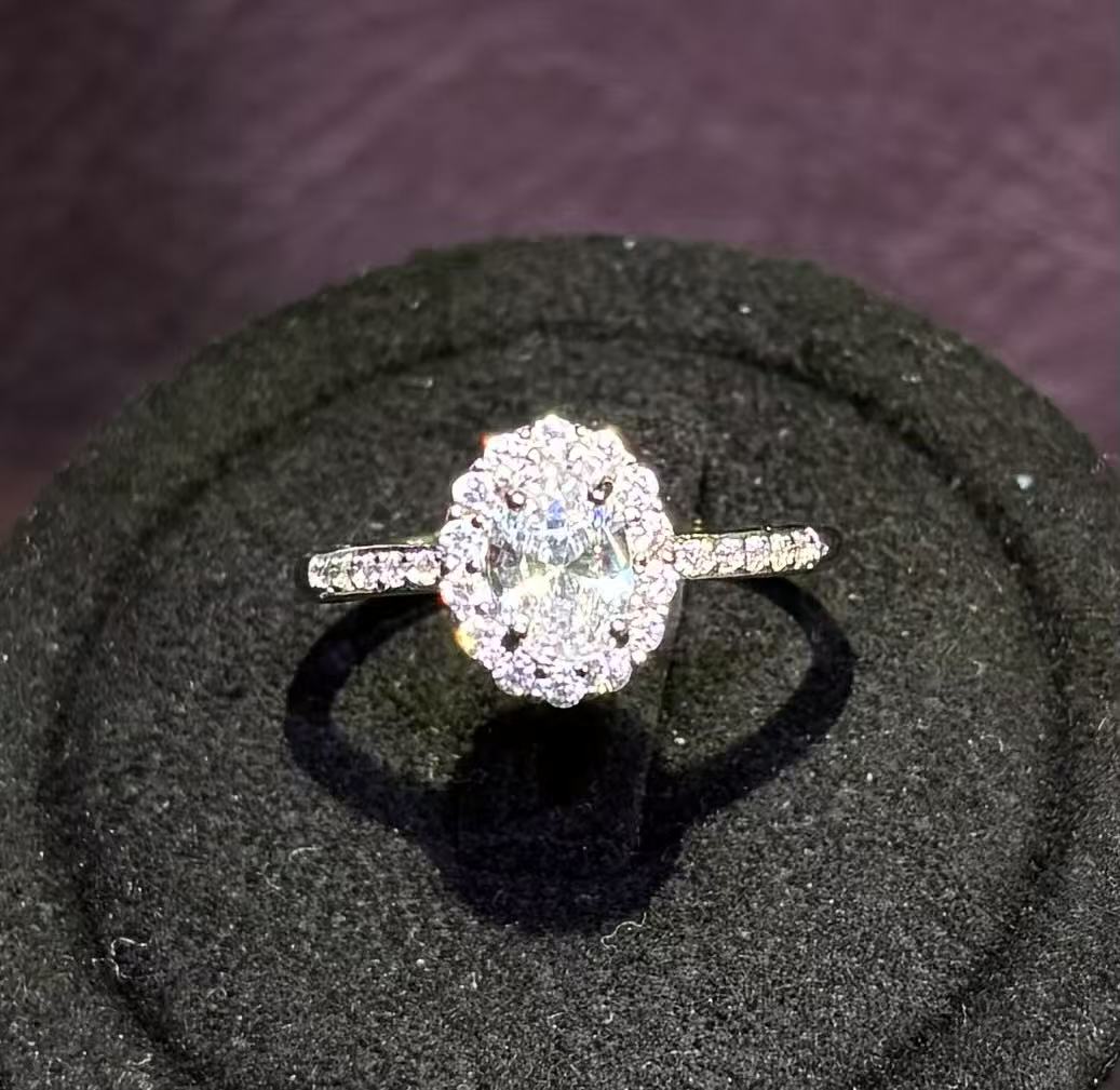 培育蓝宝石/华尔兹/White Sapphire/VVD/戒指