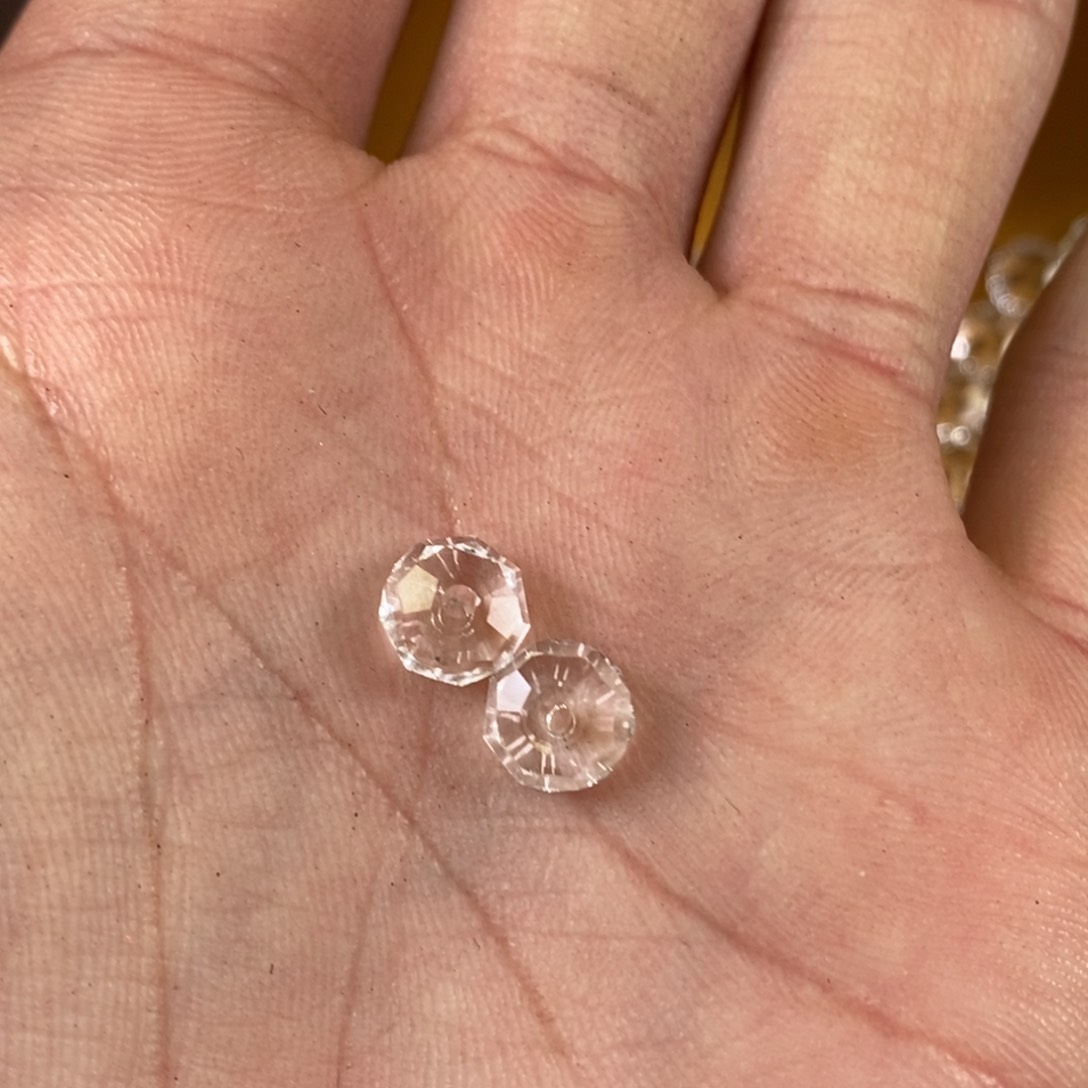 玻璃DIY0.7尺寸仿水晶,159发2个