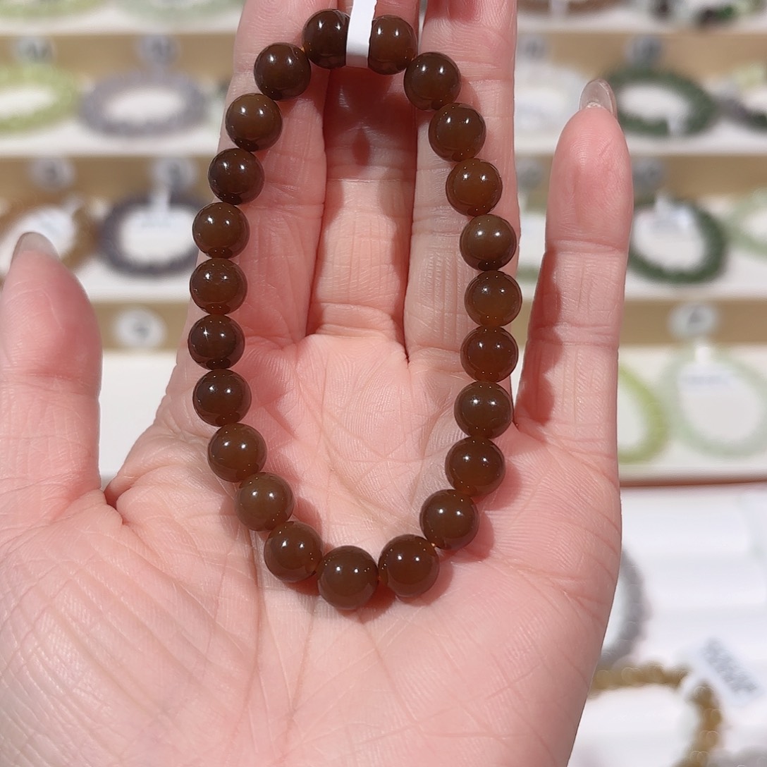 和田玉手链未镶嵌V