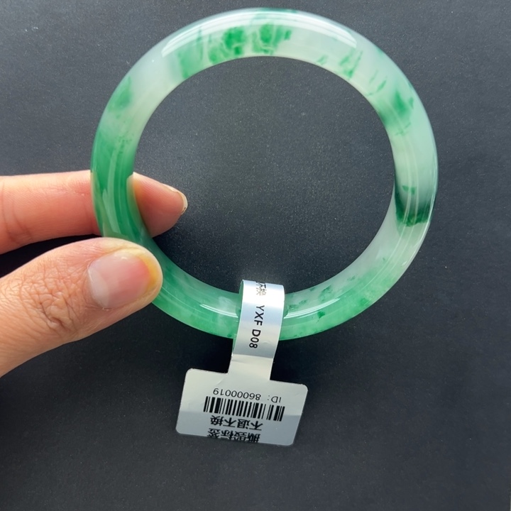 石英质玉（非洲翠）未镶嵌手镯+玲玲60