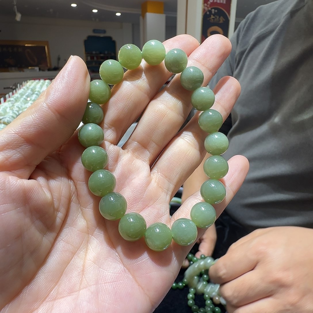 和田玉未镶嵌手链637